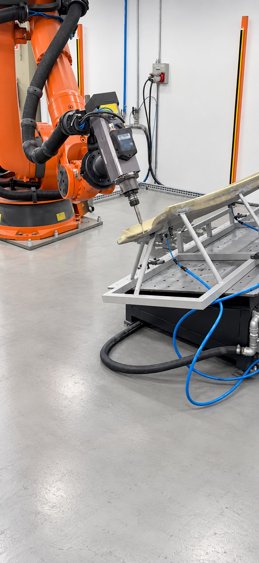 Aplicação de Polyurtech, imagem da apresentação Robotecki