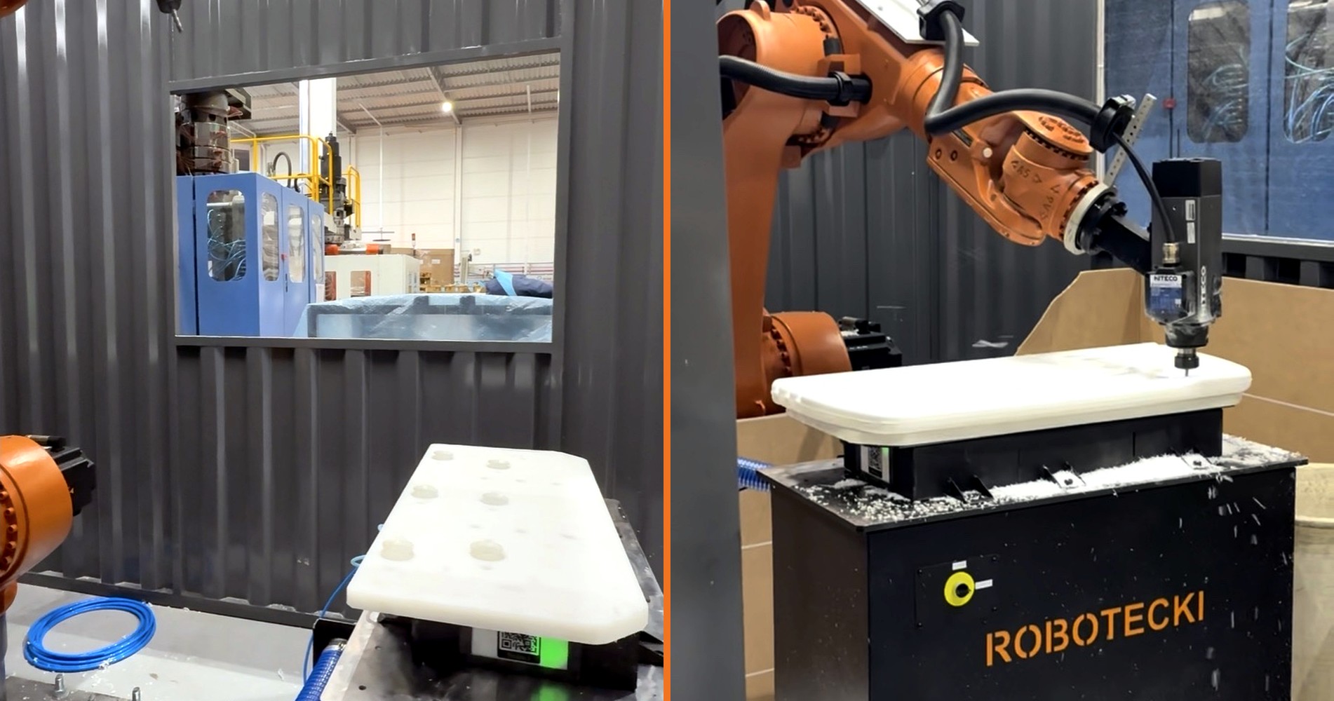 Aplicação de HCA Plásticos, imagem da apresentação Robotecki